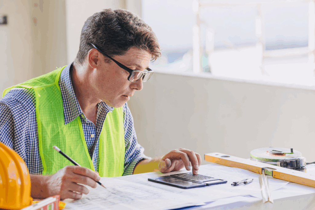 A Metalworker Calculating Costs - AC Fabrication And Assembly Solutions